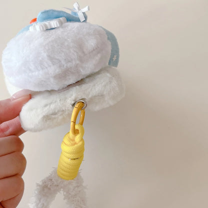 スノーマン 雪だるま iPhoneケース｜立体ぬいぐるみ・ストラップ付き #240307