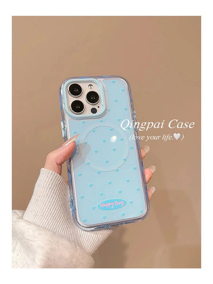 【ハートスタンド付き】クリアスマホケース｜iPhone対応 #250501