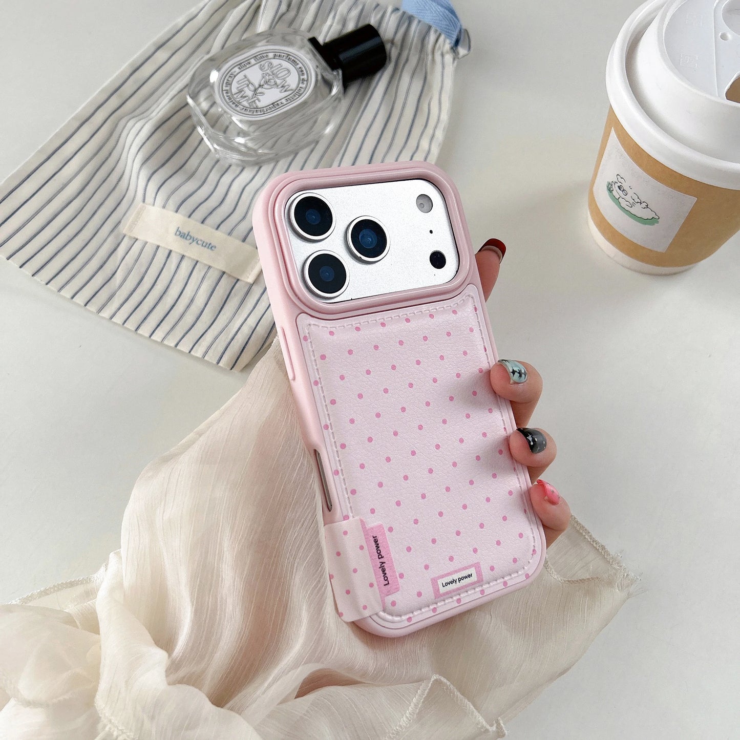 【韓国風 プチドット】水玉 パステルスマホケース｜iPhone対応 #240929