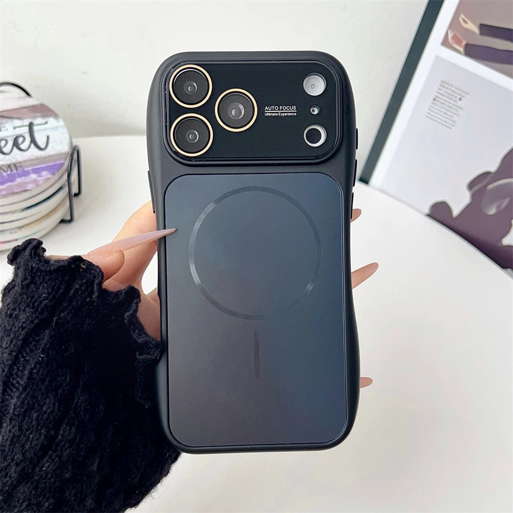 くびれシルエット ニュアンスくすみカラー マットな質感 Magnet内蔵  iPhoneケース #231205