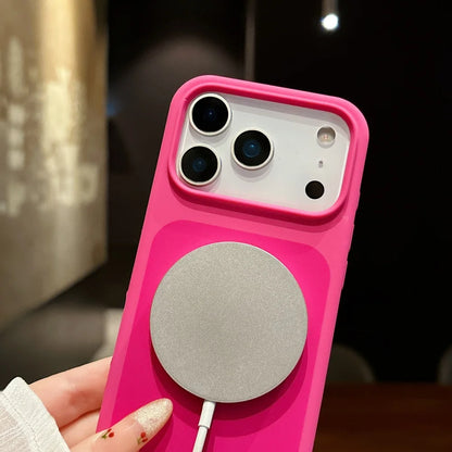 ネオンカラー MagSnet内蔵 マットバイカラー iPhoneケース｜耐衝撃・カラーフレーム #260521