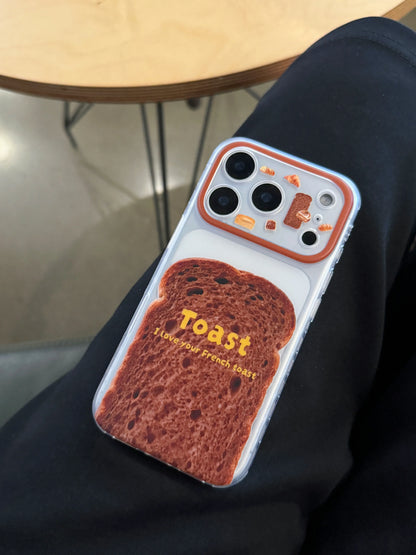 チョコ トースト ほくほくのパン iPhoneケース｜フレンチ風 #261014