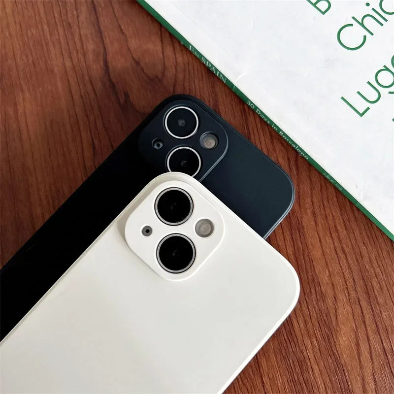 【ニコちゃんシリーズ】goodluck シンプルメッセージ ニコちゃん マット iPhoneケース #260304