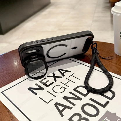 【Magnet対応】スケルトンガード 耐衝撃クリア × ストラップ スマホケース｜iPhone対応 #240824