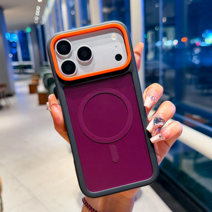 【ハンドストラップ付き】バイカラー マグネット内蔵 iPhoneケース（全5色） カジュアル・スポーティー PCA #261181