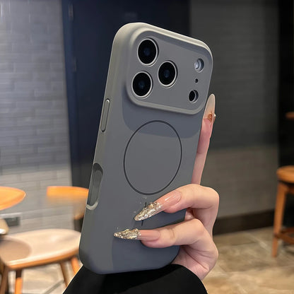 【Magnet内蔵】パステルカラー シンプル ロープストラップ付き マット スマホケース｜iPhone対応 #240708