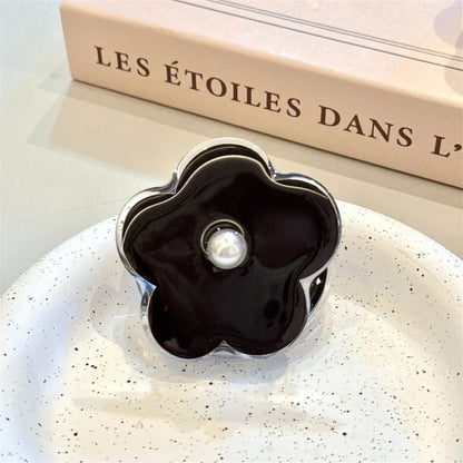 【スマホグリップ】フラワーパール パール付き お花 スタンド｜Magnet対応  #241113