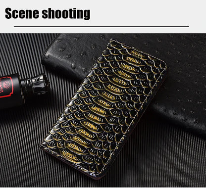 【本革シリーズ】ブックスタイル クロコダイル調 レザー型押し 手帳型 iPhoneケース #240131