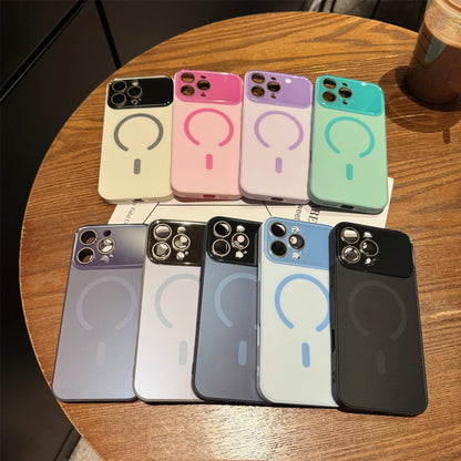 【Magnet内蔵】シンプルおしゃれ マット スマホケース｜iPhone対応 #251104