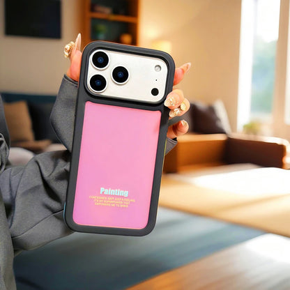 【ネオン メタリック カラー】ラバーフレーム スマホケース｜iPhone対応 #250128