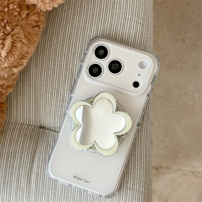 フラワーミラー グリップ付き Magnet内蔵 iPhoneケース #260620