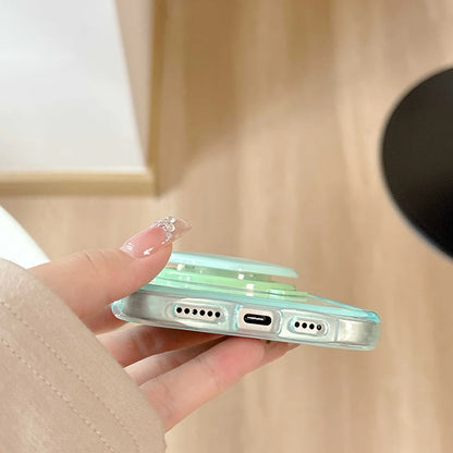 【ハートスタンド付き】クリアスマホケース｜iPhone対応 #250501