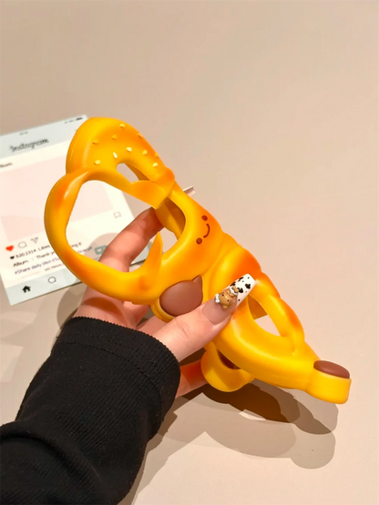 【プレッツェルモチーフ】ぷっくり立体ソフトケース｜iPhone対応 #250530