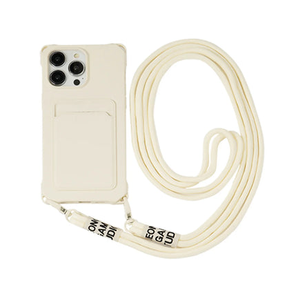 【ネオンストラップカード】カードポケット×ショルダーストラップ スマホケース｜iPhone対応 #240805