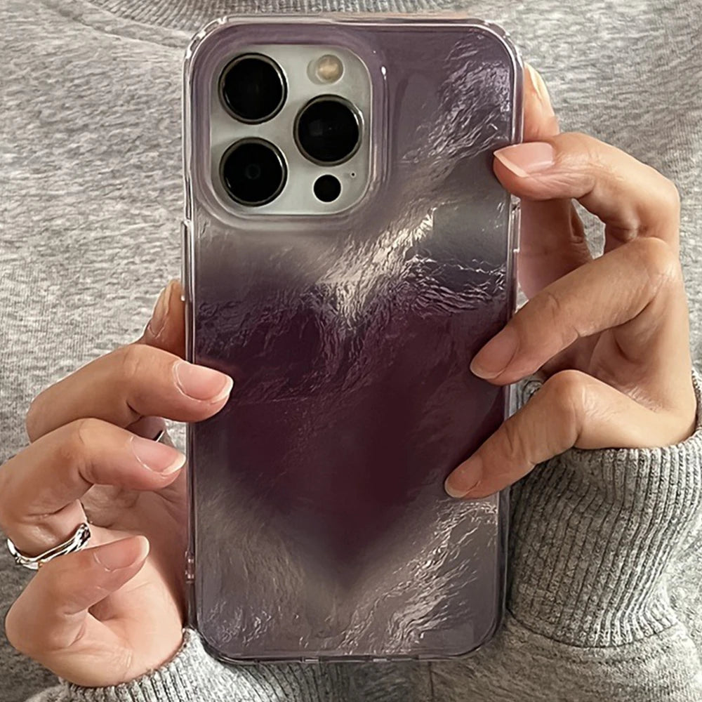 くすみカラー ハートグラデ 滲みチーク ケース｜iPhone対応 #260127