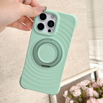 【マグネットスタンド付き】シンプルカラー シリコン スマホケース｜iPhone対応 #251221