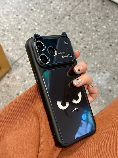 猫耳モチーフ iPhoneケース ミラー付きデザインケース キャラクター・韓国風・ユニーク・個性的 #261097
