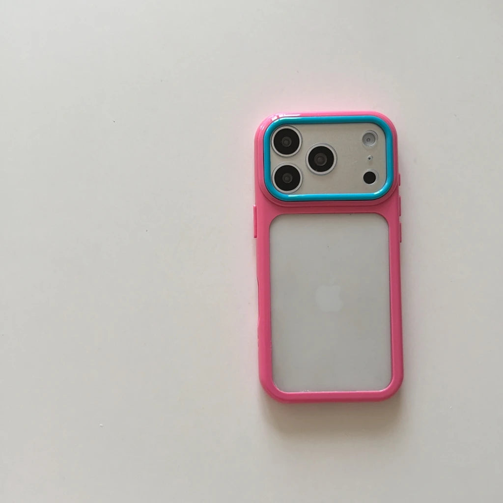 バイカラー ランヤード付き バンパー iPhoneケース｜ポップ・アクティブ #261059