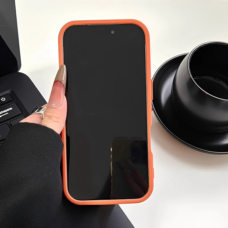 【ハートキルティング 】立体ステッチ レザー調 スマホケース｜iPhone対応 #241022