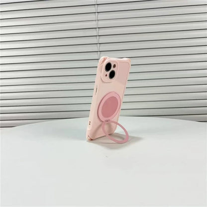 2WAYストラップ付き iPhoneケース おしゃれ リングスタンド #261127