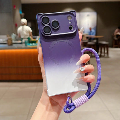 【スクエアシリーズ】鮮やか グラデーション カラー スマホケース｜iPhone対応 #250315