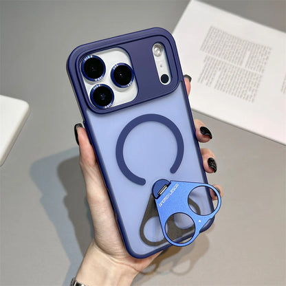 【スタンドシリーズ】メタルリング付き マグネット対応 おしゃれ耐衝撃スマホケース｜iPhone対応 #251121