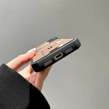 カメラカバー付き スタンド Magnet対応 iPhoneケース｜スライドレンズ保護 耐衝撃デザイン #240112