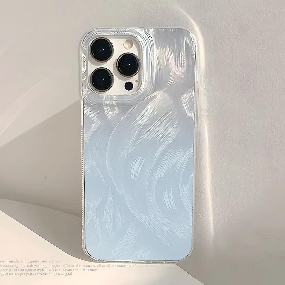 ニュアンス ウェーブ ブラシ グラデーション iPhoneケース #260221