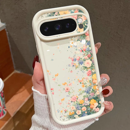 【Google Pixel対応】ボタニカルフラワー スマホケース（全5色）大人かわいい・レトロガーリー #261161