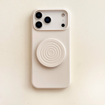 【スタンド付きシリーズ】くすみカラー シンプル無地 マット調スマホケース｜iPhone対応 #251031