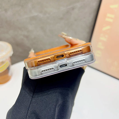 【Magnet内蔵】パステルグリッターサークル ツヤかわスマホケース｜iPhone対応 #241021