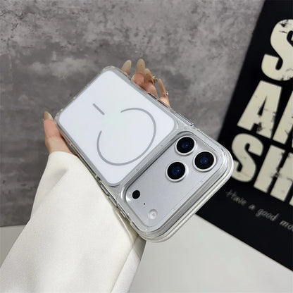 Magnet内蔵 クリア iPhoneケース｜カラーフレームデザイン #240330