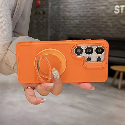 【Galaxy対応】パステルカラー スタンドリング スマホケース (全6色) マイルド・キュート スマホケース PCA #261189