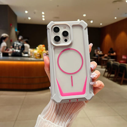 Magnet対応 iPhoneケース｜耐衝撃フレーム・クリアデザイン #240524