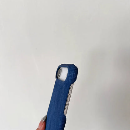 【デニムシリーズ】布素材デザイン カジュアルおしゃれ スマホケース｜iPhone対応 #251113