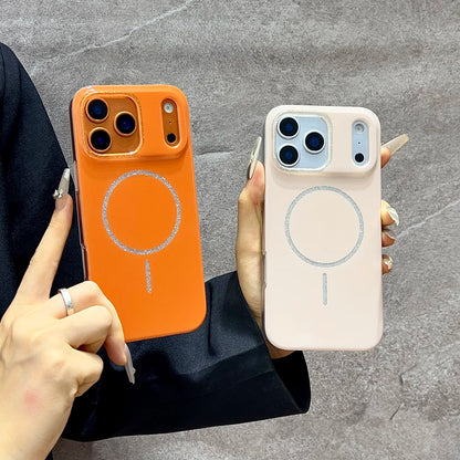 【Magnet内蔵】パステルグリッターサークル ツヤかわスマホケース｜iPhone対応 #241021