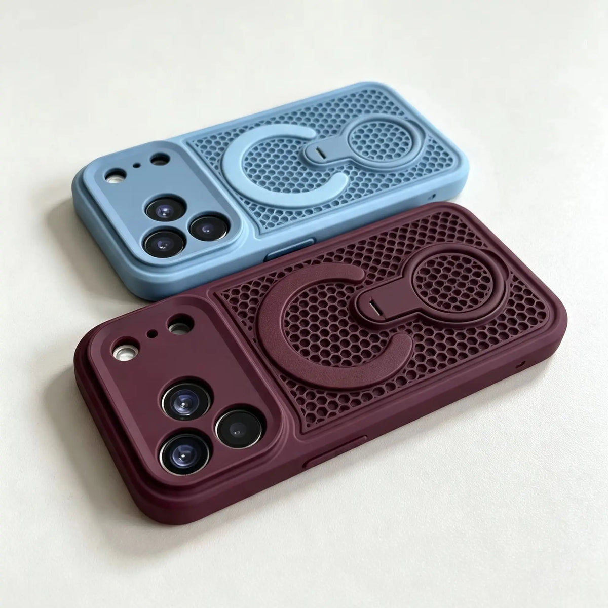 折りたたみリングスタンド付き iPhoneケース (全5色) スマート・モビリティ PCA #261226