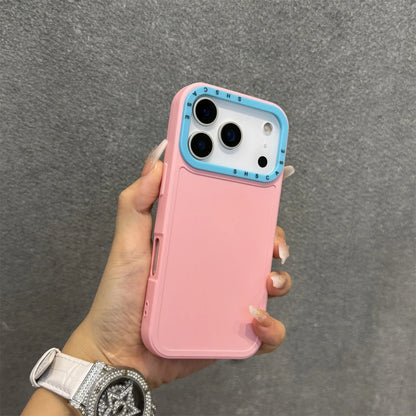 【カラフルバンパーシリーズ】耐衝撃 シリコン TPU カラーライン ネオン バイカラー デザイン スマホケース｜iPhone対応 #251225