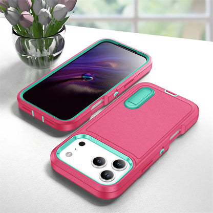 スタンド付き 耐衝撃 iPhoneケース｜折りたたみキックスタンド ネオンバイカラー #240109