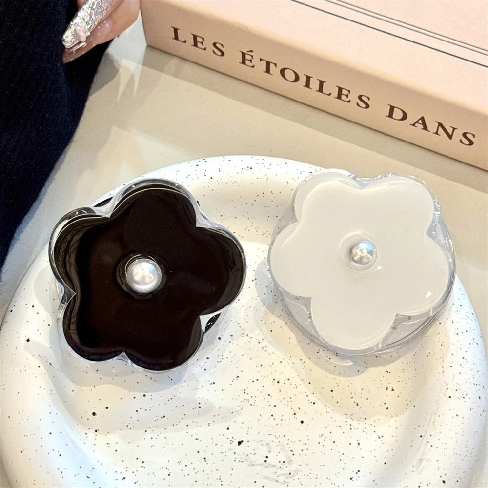 【スマホグリップ】フラワーパール パール付き お花 スタンド｜Magnet対応  #241113