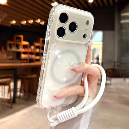 マグネット対応 ロープストラップ付き パステルカラー iPhoneケース #261070