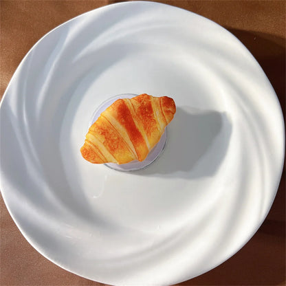 【スマホグリップ】ベーカリーパン クロワッサン ホットケーキ デザイン | Magnet対応 #241108