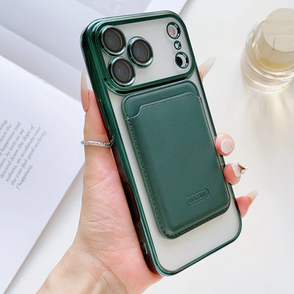 【Magnet内蔵】着脱可能 カードポケット付き クリア ススマホケース｜iPhone対応 #251219