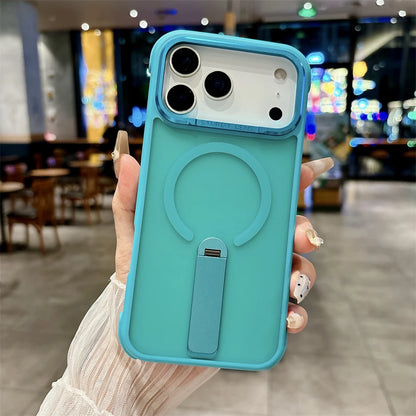 【Magnet内蔵】半透明 マットカラー スタンド付き スマホケース｜iPhone対応 #251209