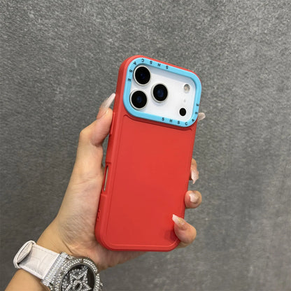 【カラフルバンパーシリーズ】耐衝撃 シリコン TPU カラーライン ネオン バイカラー デザイン スマホケース｜iPhone対応 #251225