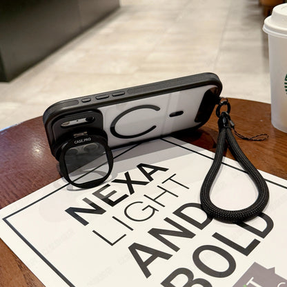 【Magnet対応】スケルトンガード 耐衝撃クリア × ストラップ スマホケース｜iPhone対応 #240824