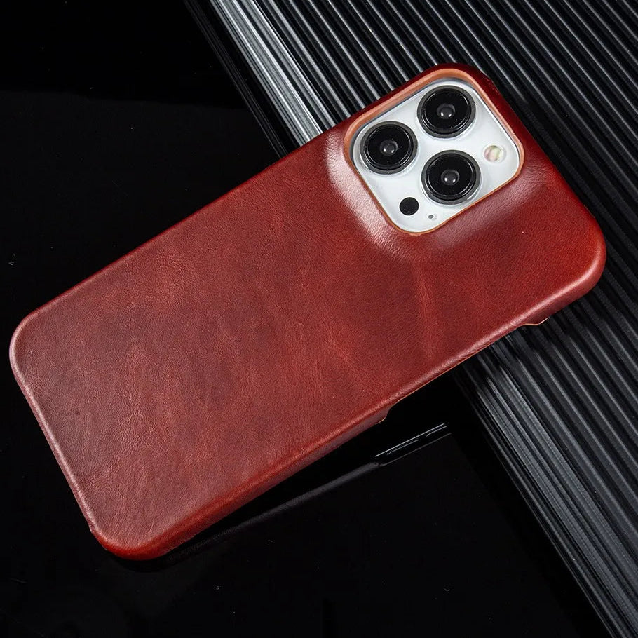 【本革シリーズ】フルグレイン オイルワックス プレミアムレザーケース｜iPhone対応 #240918