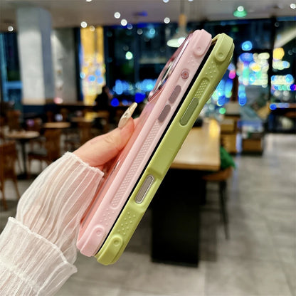 【Magnet内蔵】半透明 マットカラー スタンド付き スマホケース｜iPhone対応 #251209