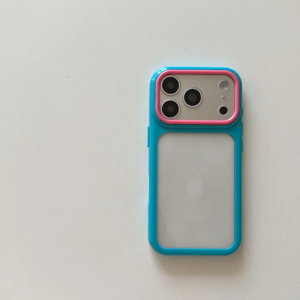 バイカラー ランヤード付き バンパー iPhoneケース｜ポップ・アクティブ #261059