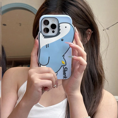 【アニマルシリーズ】かわいいサメデザイン 3D 立体スマホケース｜iPhone対応 #250904